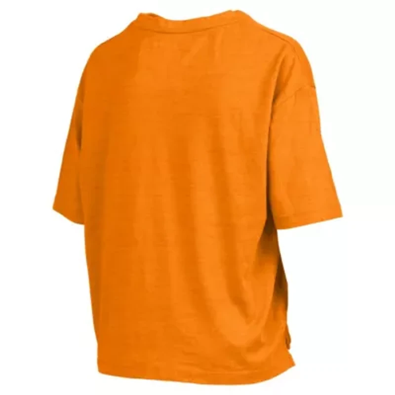 NCAA Tennessee Volunteers Nelson Arch Over Logo Waist Length Oversized Slub T-Shirt