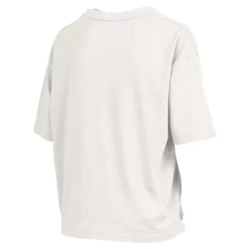 Miami (FL) Hurricanes NCAA Nelson Arch Over Logo Waist Length Oversized Slub T-Shirt