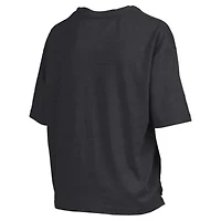 NCAA Iowa Hawkeyes Nelson Arch Over Logo Waist Length Oversized Slub T-Shirt