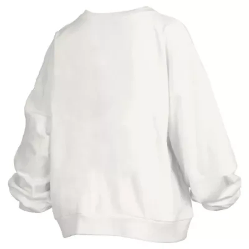 NCAA Penn State Nittany Lions Janise Arch Over Logo Waist Length Oversized Pullover Sweatshirt