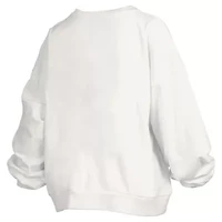 Alabama Crimson Tide NCAA Janise Arch Over Logo Waist Length Oversized Pullover Sweatshirt