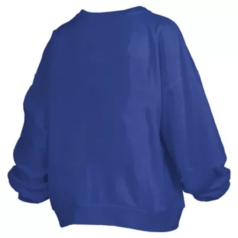 NCAA Kentucky Wildcats Janise Arch Over Logo Waist Length Oversized Pullover Sweatshirt