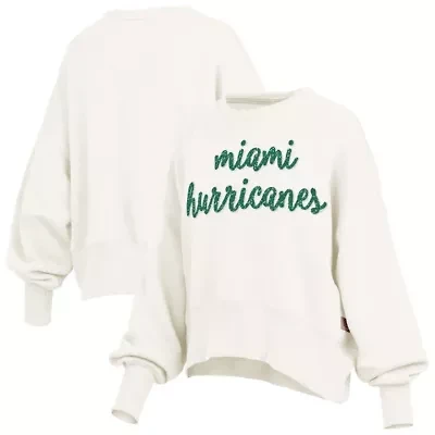 Miami (FL) Hurricanes NCAA Oversized Chelsea Waist Length Pullover Sweatshirt