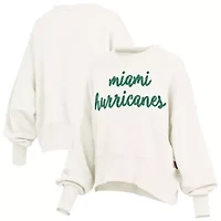 Miami (FL) Hurricanes NCAA Oversized Chelsea Waist Length Pullover Sweatshirt