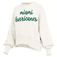 Miami (FL) Hurricanes NCAA Oversized Chelsea Waist Length Pullover Sweatshirt
