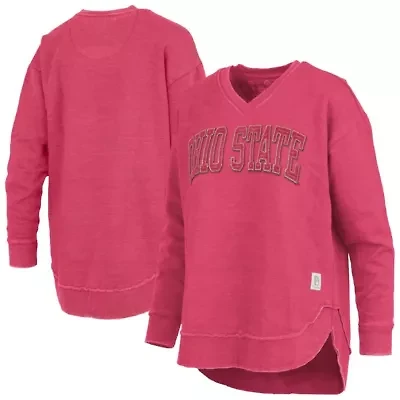 NCAA Ohio State Buckeyes Westin Poncho V-Neck Pullover Sweatshirt