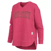 NCAA Ohio State Buckeyes Westin Poncho V-Neck Pullover Sweatshirt