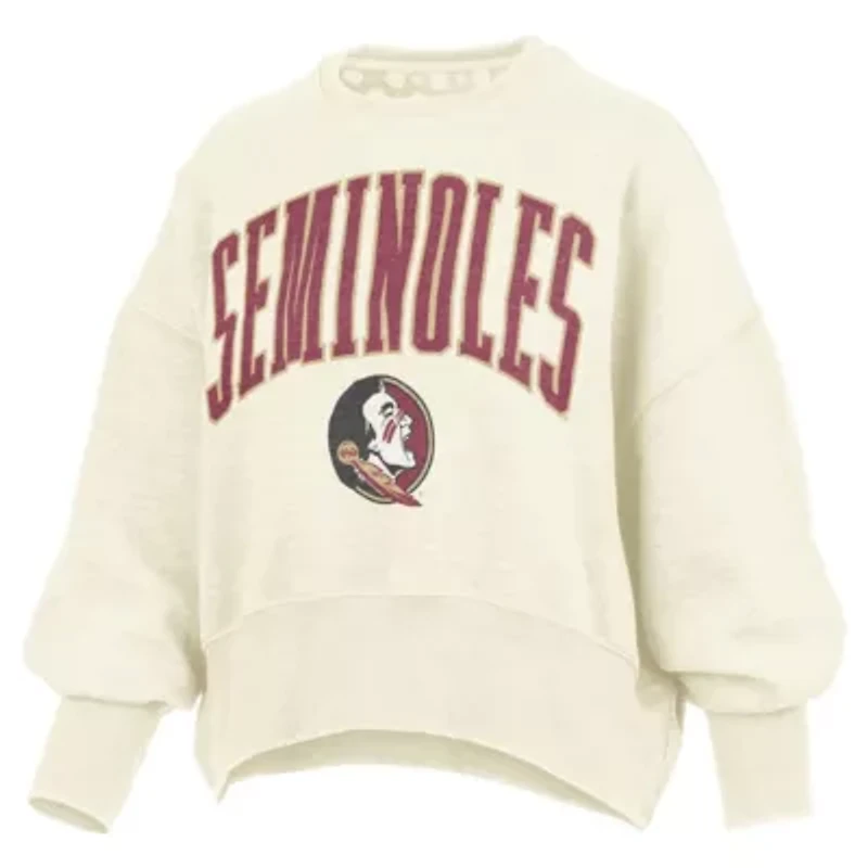 NCAA Florida State Seminoles Oversized Waist-Length Crewneck Sweatshirt