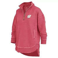 NCAA Wisconsin Badgers Northfork Sojourn Poncho Quarter-Zip Sweatshirt