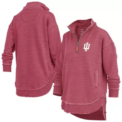 NCAA Indiana Hoosiers Northfork Sojourn Poncho Quarter-Zip Sweatshirt