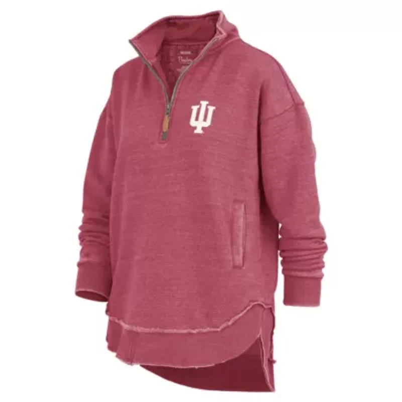 NCAA Indiana Hoosiers Northfork Sojourn Poncho Quarter-Zip Sweatshirt