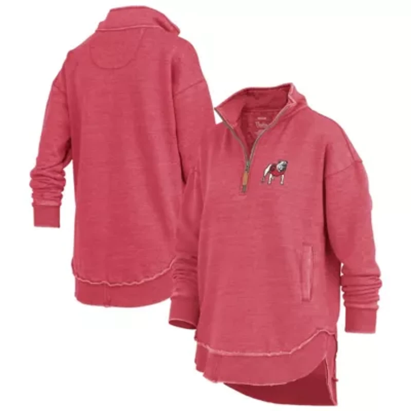 NCAA Georgia Bulldogs Northfork Sojourn Poncho Quarter-Zip Sweatshirt