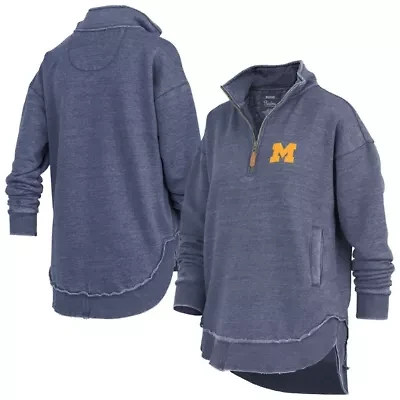 NCAA Michigan Wolverines Northfork Sojourn Poncho Quarter-Zip Sweatshirt