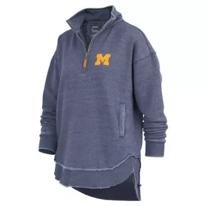 NCAA Michigan Wolverines Northfork Sojourn Poncho Quarter-Zip Sweatshirt