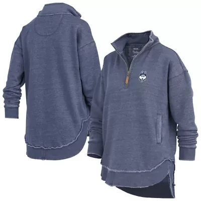 Connecticut Huskies NCAA UConn Northfork Sojourn Poncho Quarter-Zip Sweatshirt