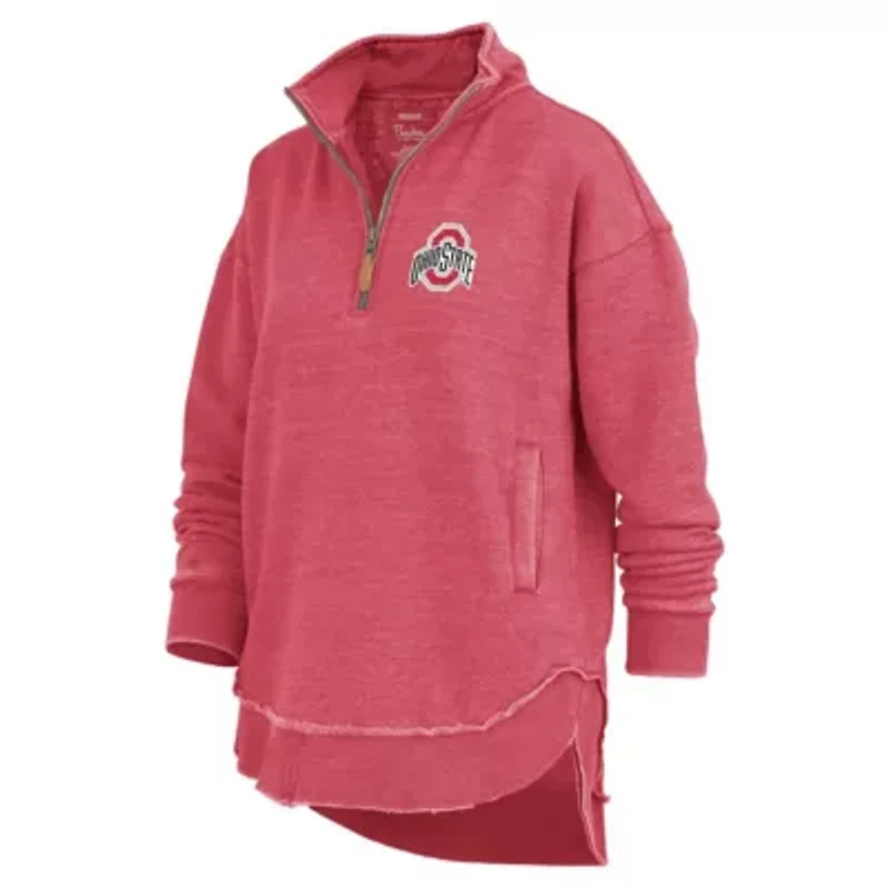 NCAA Ohio State Buckeyes Northfork Sojourn Poncho Quarter-Zip Sweatshirt