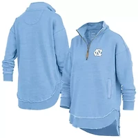 NCAA Light North Carolina Tar Heels Northfork Sojourn Poncho Quarter-Zip Sweatshirt