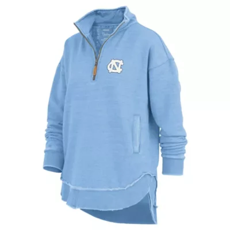 NCAA Light North Carolina Tar Heels Northfork Sojourn Poncho Quarter-Zip Sweatshirt