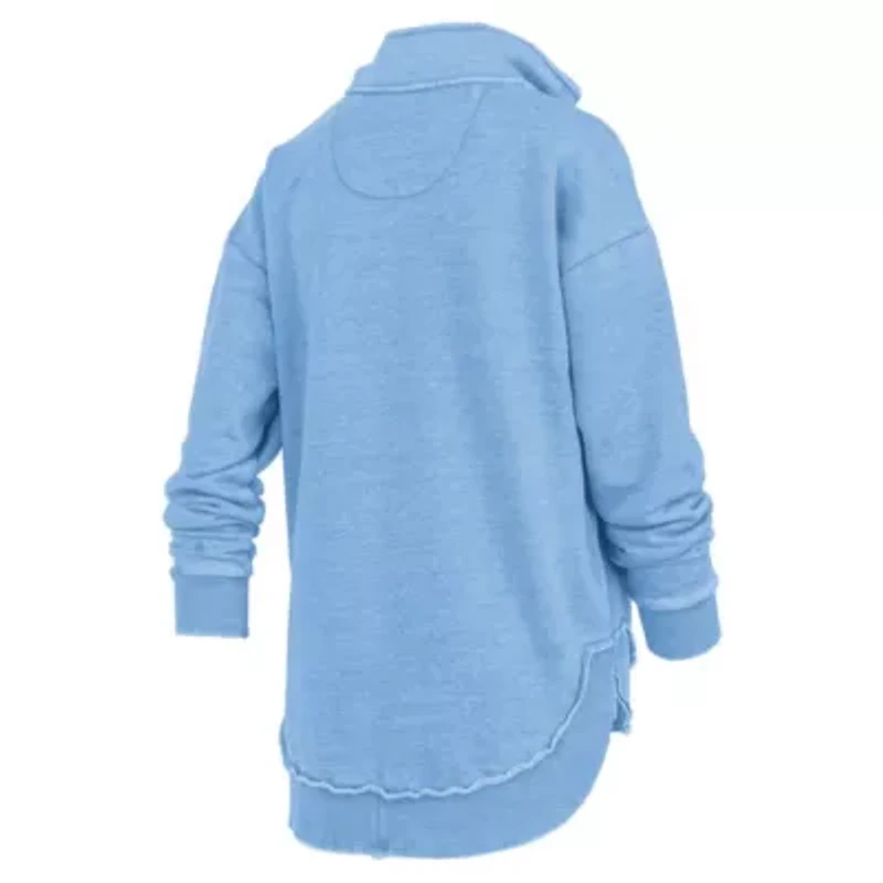 NCAA Light North Carolina Tar Heels Northfork Sojourn Poncho Quarter-Zip Sweatshirt