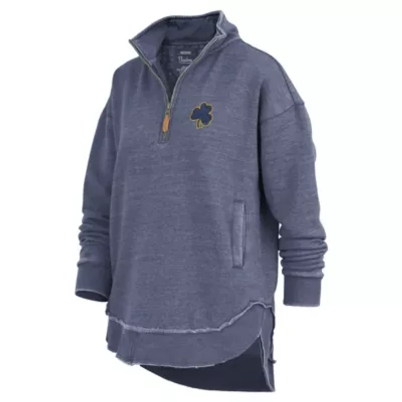 NCAA Notre Dame Fighting Irish Northfork Sojourn Poncho Quarter-Zip Sweatshirt