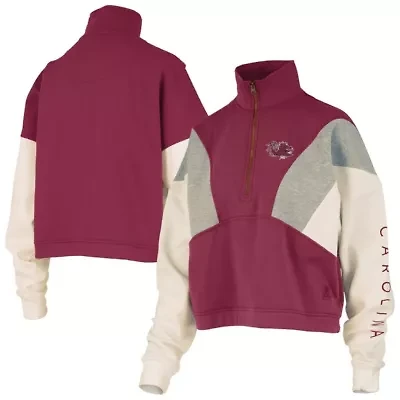 NCAA South Carolina Gamecocks Ferrara Color Block Quarter-Zip Sweatshirt