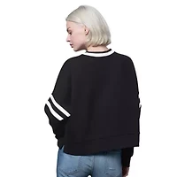 MLB New York Yankees Rally Cropped Drop Shoulder Crewneck Sweatshirt