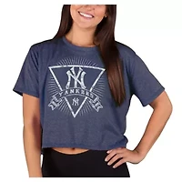 MLB New York Yankees Distressed Quest Boxy Cropped Top