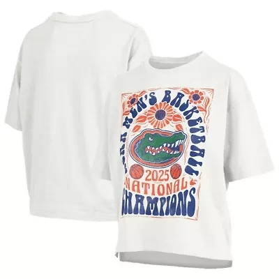 NCAA Florida Gators 2025 Basketball National s Harmony Motley Crew Oversized Slub T-Shirt