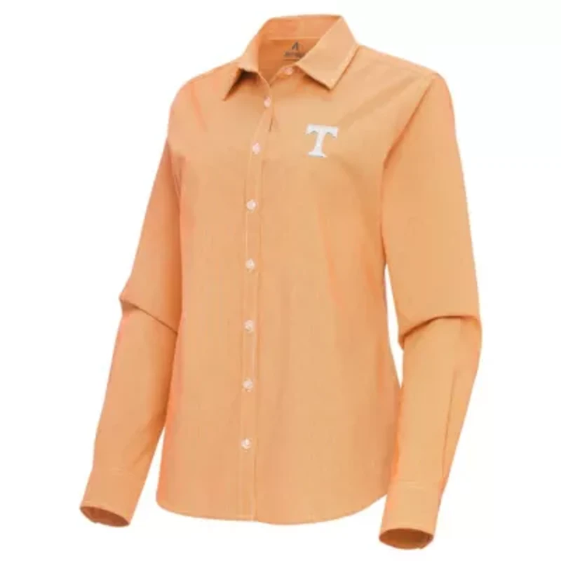 NCAA Tennessee Volunteers Porter Woven Tri-Blend Long Sleeve Button-Up Shirt
