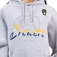MLB Milwaukee Brewers Shadow Logo Graphic Pullover Hoodie