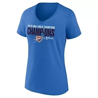 NBA Fanatics Oklahoma City Thunder 2025 Finals s Fast Break Hometown V-Neck T-Shirt