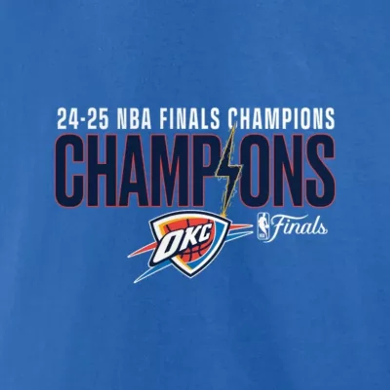 NBA Fanatics Oklahoma City Thunder 2025 Finals s Fast Break Hometown V-Neck T-Shirt