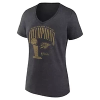 NBA Fanatics Oklahoma City Thunder 2025 Finals s Double Dribble V-Neck T-Shirt