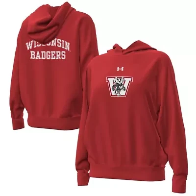 NCAA Under Armour Wisconsin Badgers Throwback Hoodie