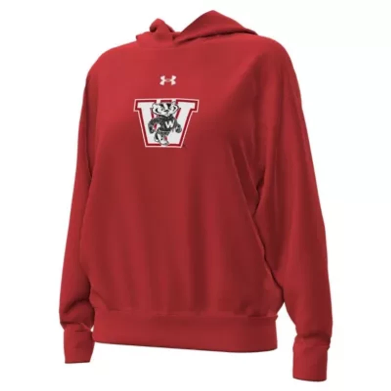 NCAA Under Armour Wisconsin Badgers Throwback Hoodie