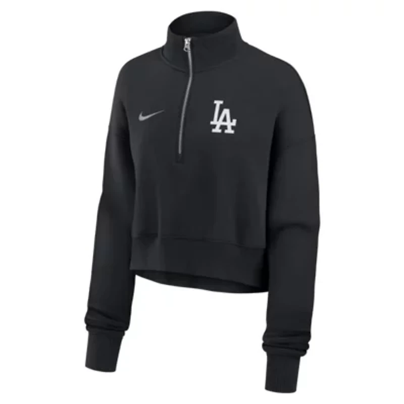 MLB Nike Los Angeles Dodgers Primetime Phoenix Fleece Half-Zip Sweatshirt