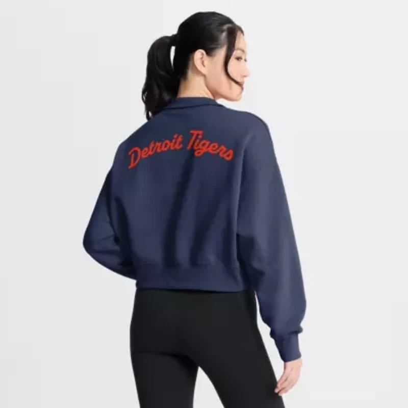 MLB Nike Detroit Tigers Primetime Phoenix Fleece Half-Zip Sweatshirt