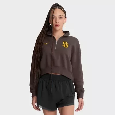 MLB Nike San Diego Padres Primetime Phoenix Fleece Half-Zip Sweatshirt