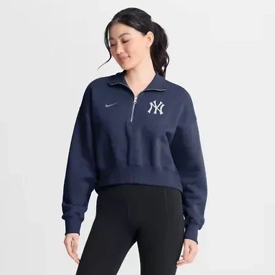 MLB Nike New York Yankees Primetime Phoenix Fleece Half-Zip Sweatshirt