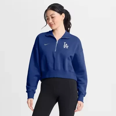 MLB Nike Los Angeles Dodgers Primetime Phoenix Fleece Half-Zip Sweatshirt