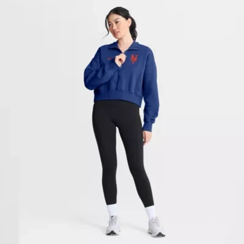 MLB Nike New York Mets Primetime Phoenix Fleece Half-Zip Sweatshirt
