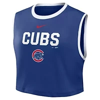 MLB Nike Chicago Cubs Primetime Loose Dri-FIT Cropped Tank Top