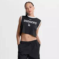 MLB Nike Los Angeles Dodgers Primetime Loose Dri-FIT Cropped Tank Top