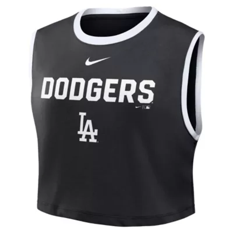 MLB Nike Los Angeles Dodgers Primetime Loose Dri-FIT Cropped Tank Top