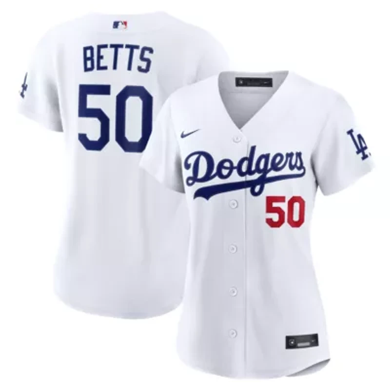 MLB Nike Mookie Betts Los Angeles Dodgers Home Stadium Jersey