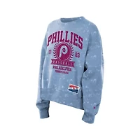 MLB Light Philadelphia Phillies Throwback Oversized Boxy Sweatshirt