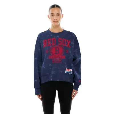 Boston Red Sox MLB Throwback Oversized Boxy Sweatshirt