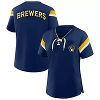 MLB Milwaukee Brewers Lace-Up T-Shirt