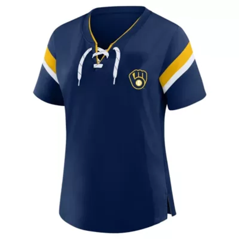 MLB Milwaukee Brewers Lace-Up T-Shirt