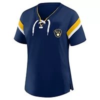 MLB Milwaukee Brewers Lace-Up T-Shirt